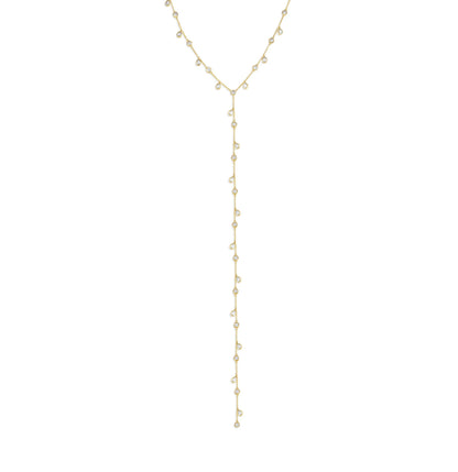 Dripping Diamonds Lariat Necklace