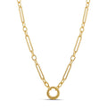 Fancy Link Push Clasp Necklace
