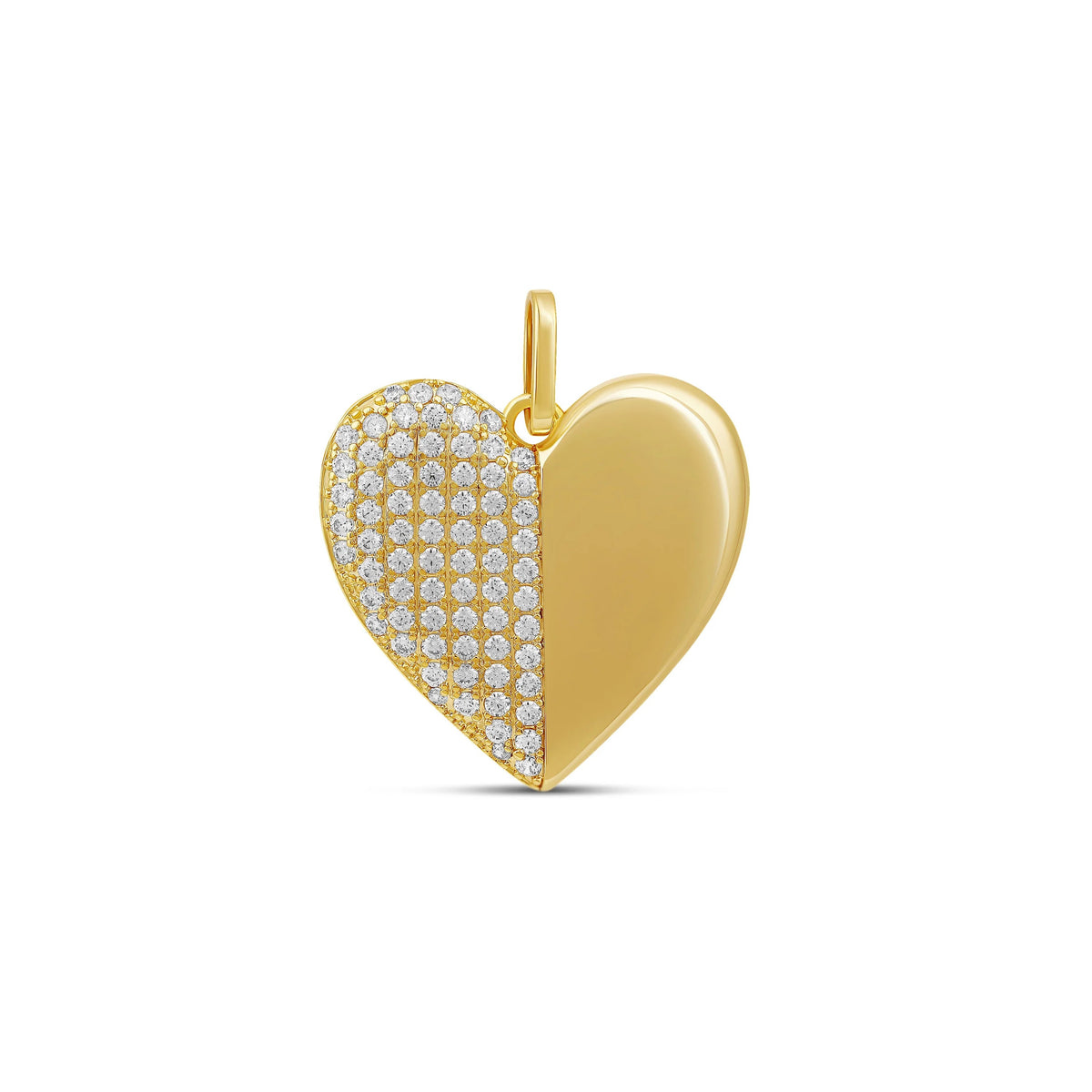 Half & Heart Charm