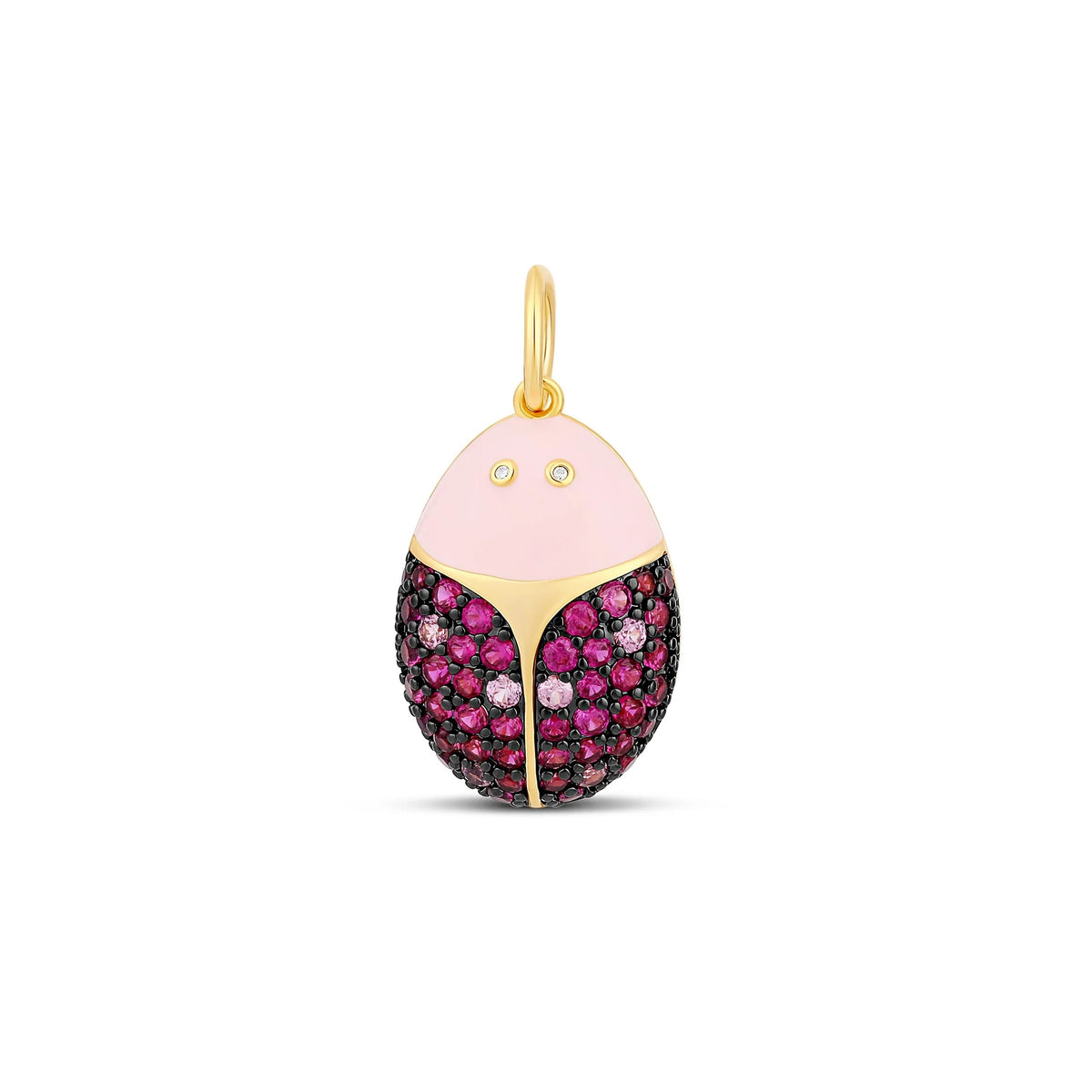 Lucky Ladybug Charm Pink