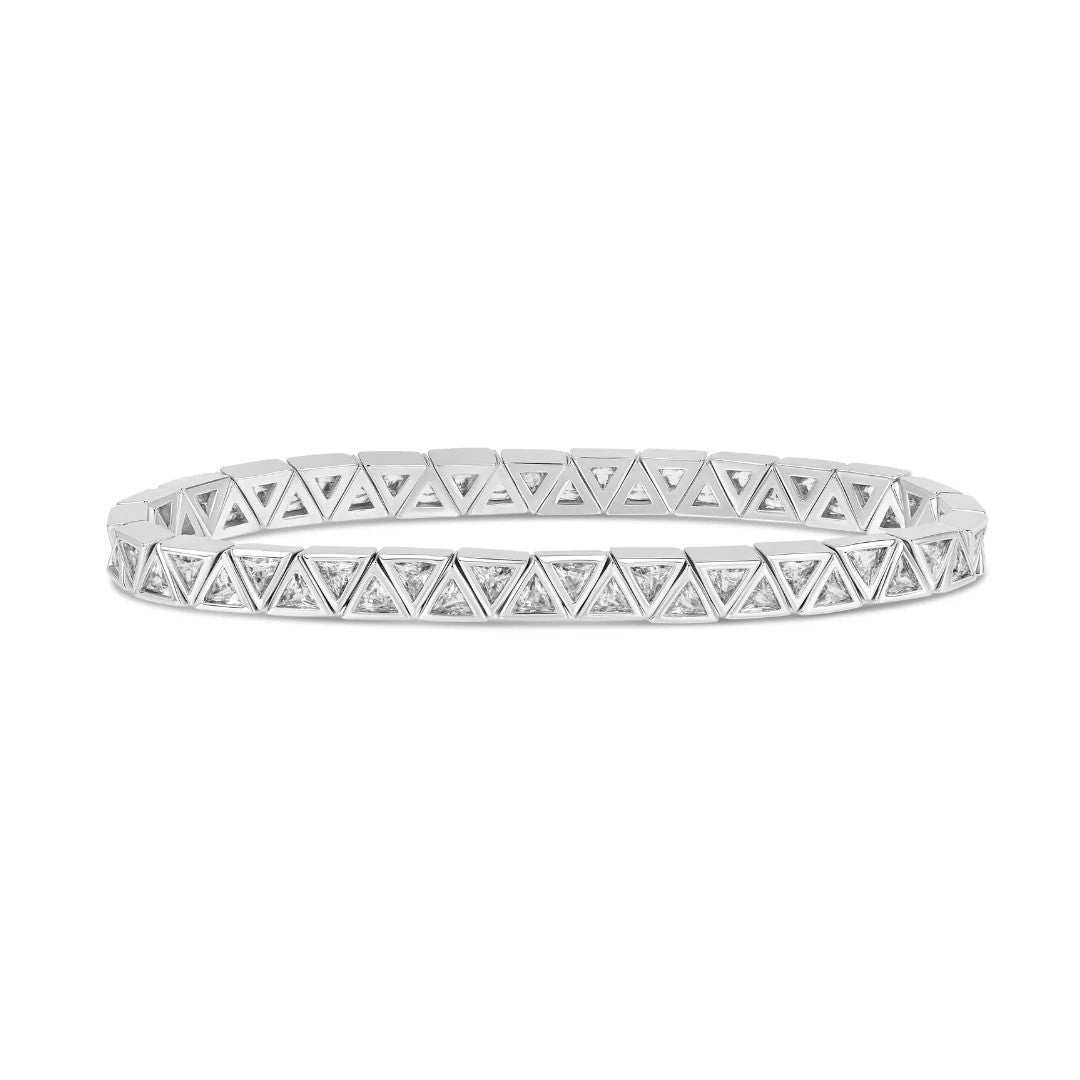 Mini Diamond triangle Stretchy Bracelet