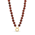 Mocha Push Clasp Necklace