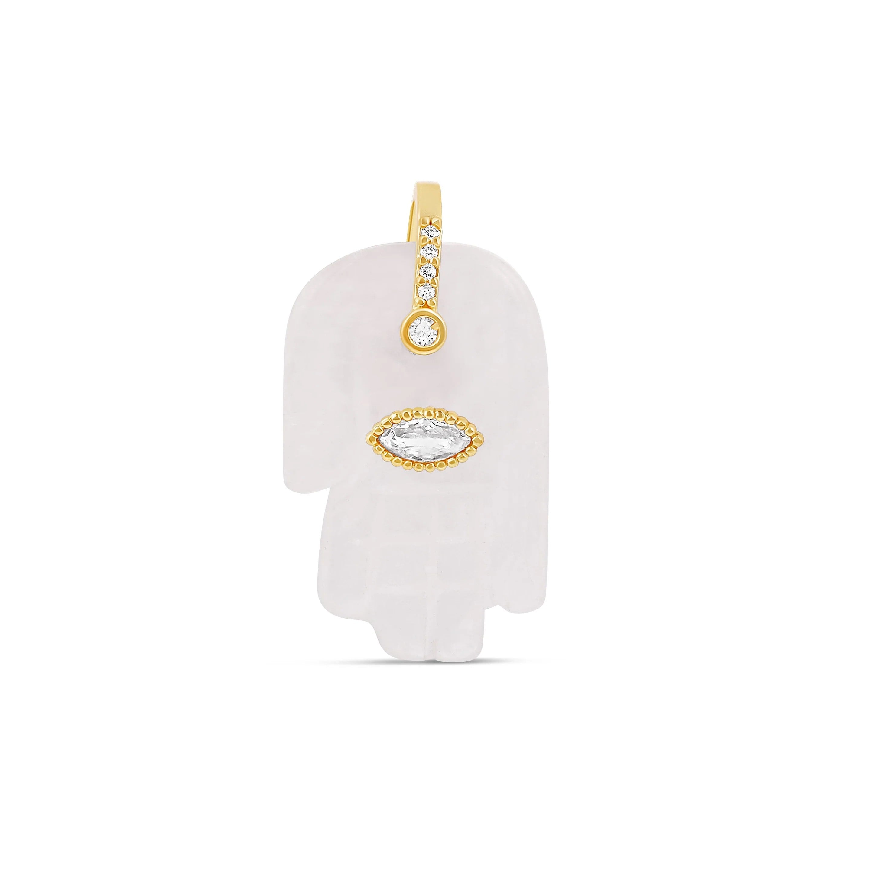 Natural Stone Hamza Charm