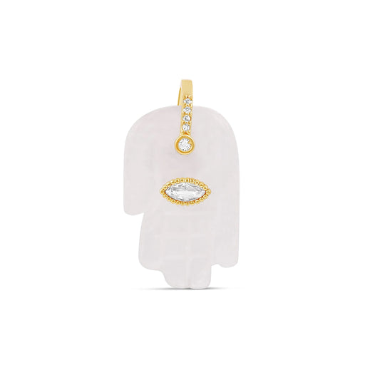 Natural Stone Hamza Charm