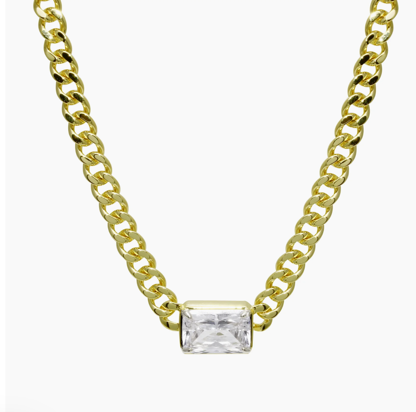 The Emerald Diamond Cuban Necklace