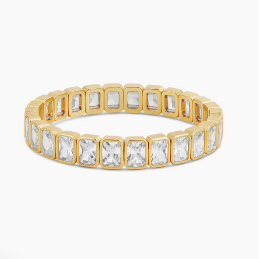 Emerald Shape Stretchy Bracelet