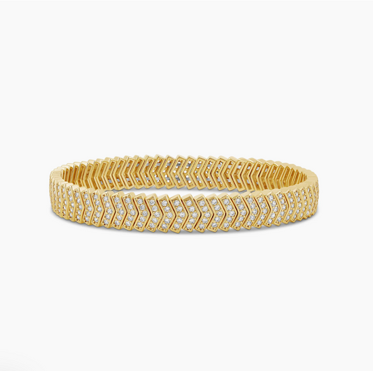 Full Pave Arrow Stretchy Bracelet