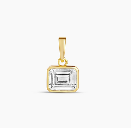 Emerald Ice Cut Charm