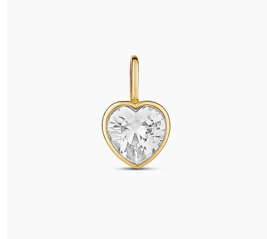 Diamond Heart Charm