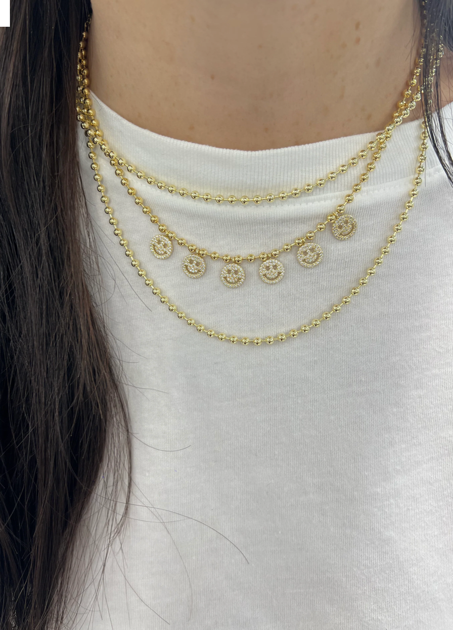 Toilet Happy Face Necklace