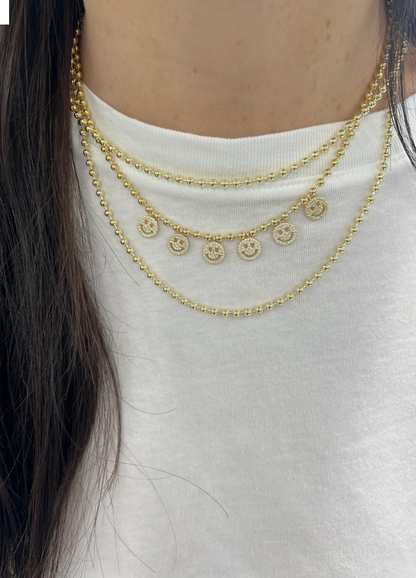 Toilet Happy Face Necklace