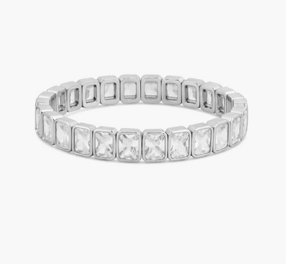 Emerald Shape Stretchy Bracelet