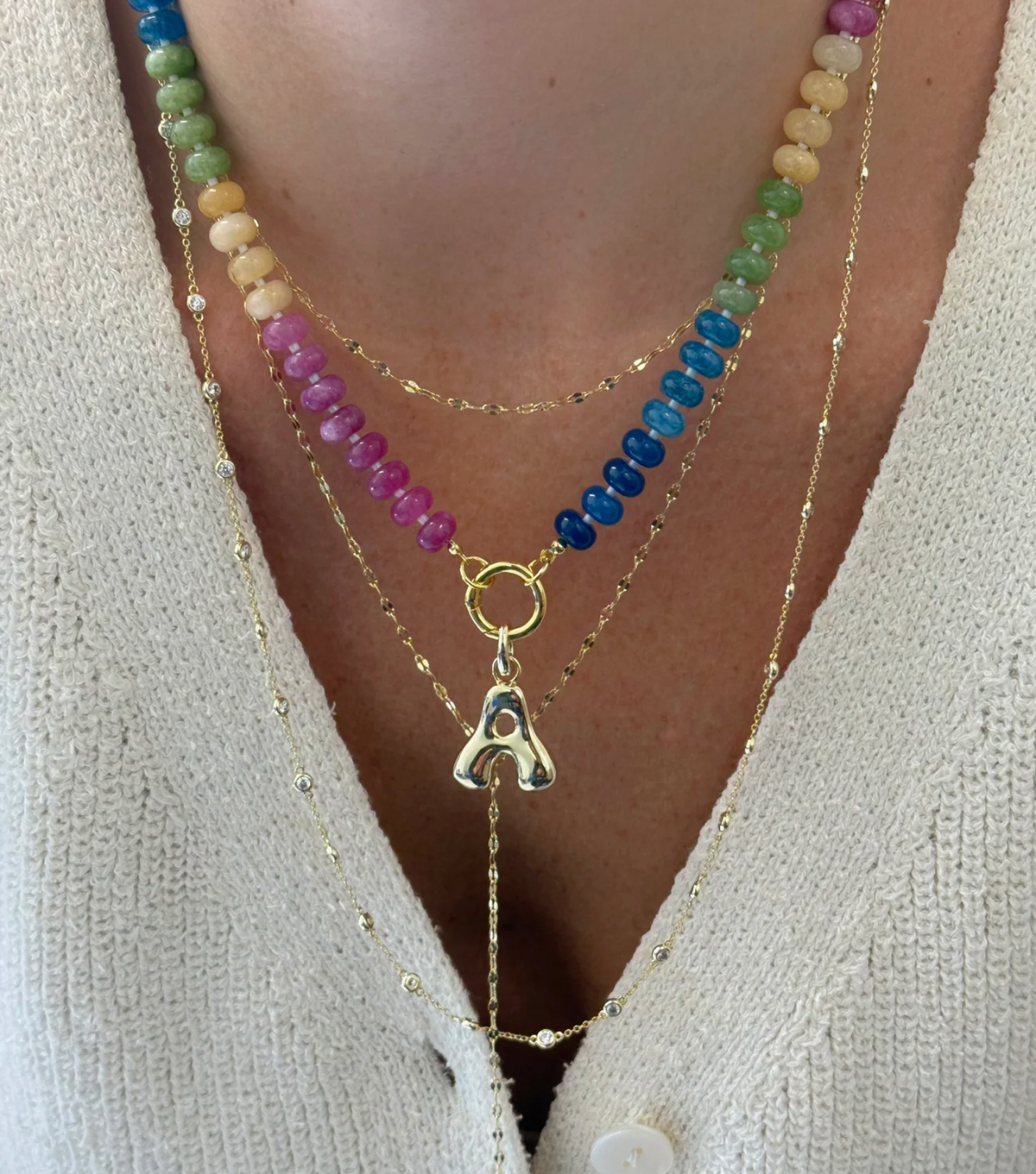 Gold Letter (Initial Drip)  Charms