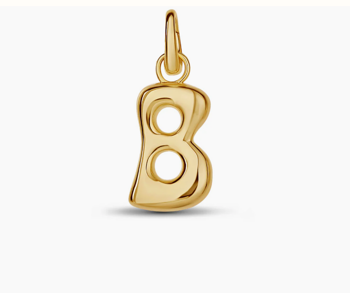 Gold Letter (Initial Drip)  Charms