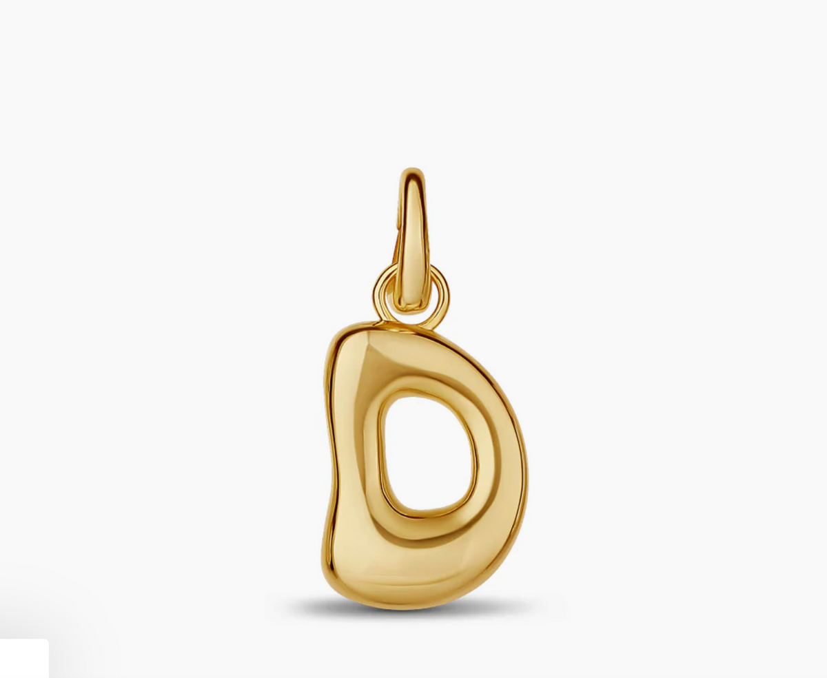 Gold Letter (Initial Drip)  Charms