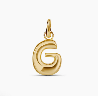 Gold Letter (Initial Drip)  Charms
