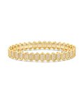 Shield Spark Stretchy Bracelet Silver