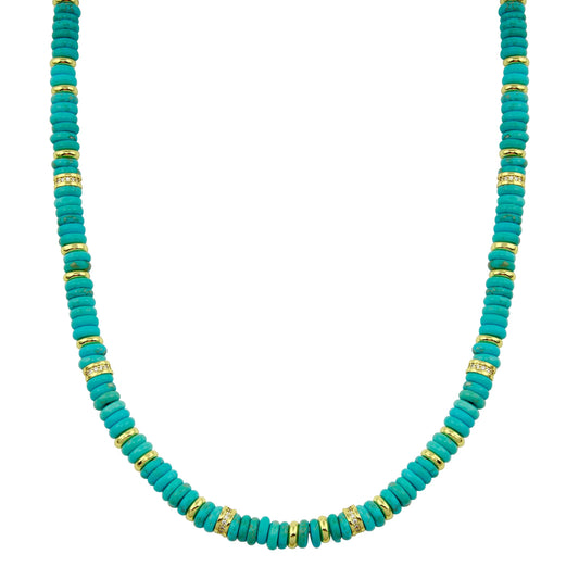 Turquoise Pukka Necklace