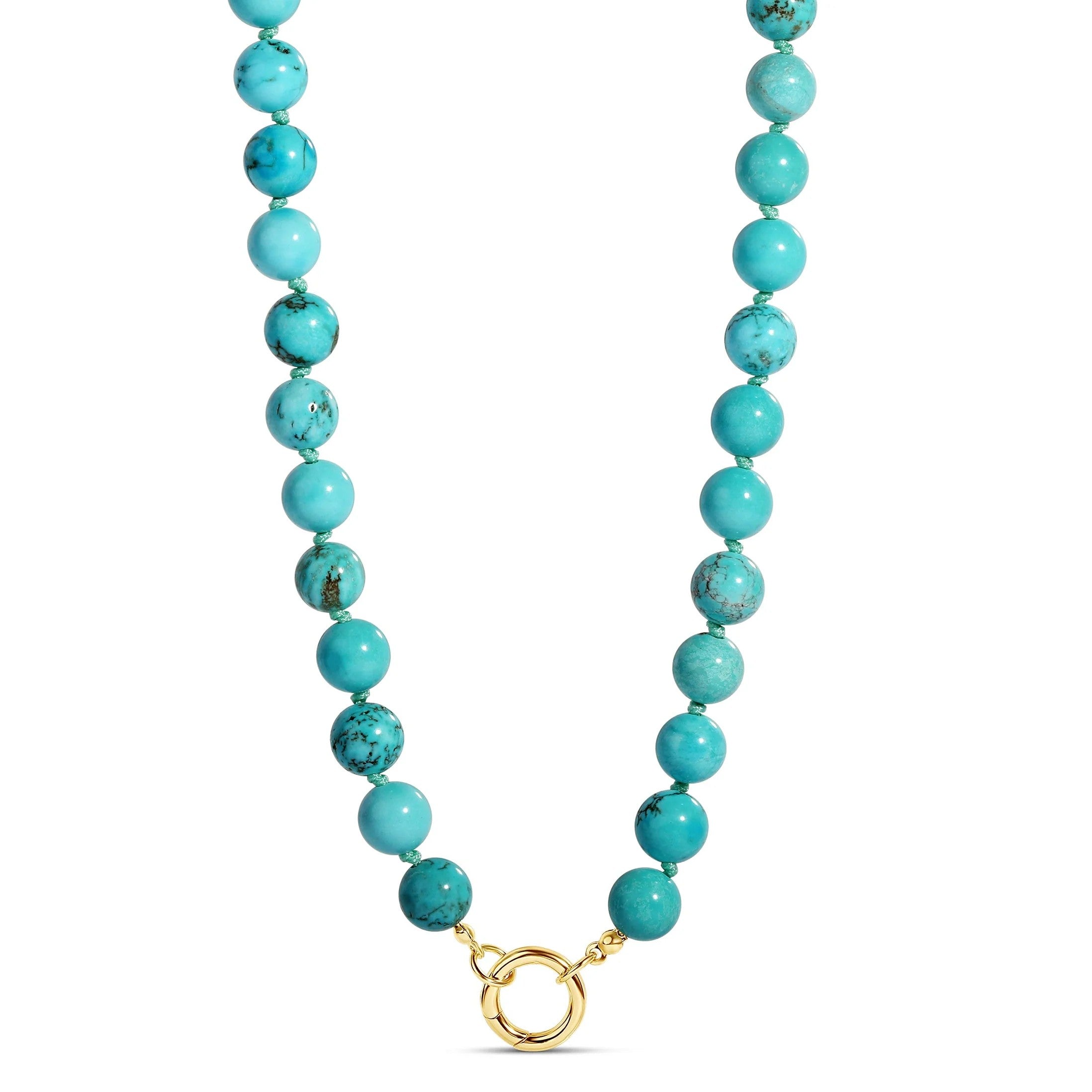 Turquoise Push Clasp Necklace