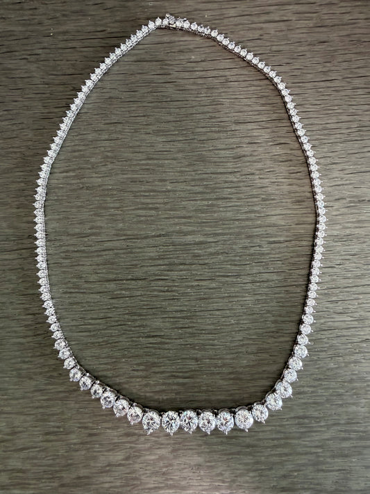 Classic Graduated Tennis Necklace